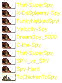 Spyin names